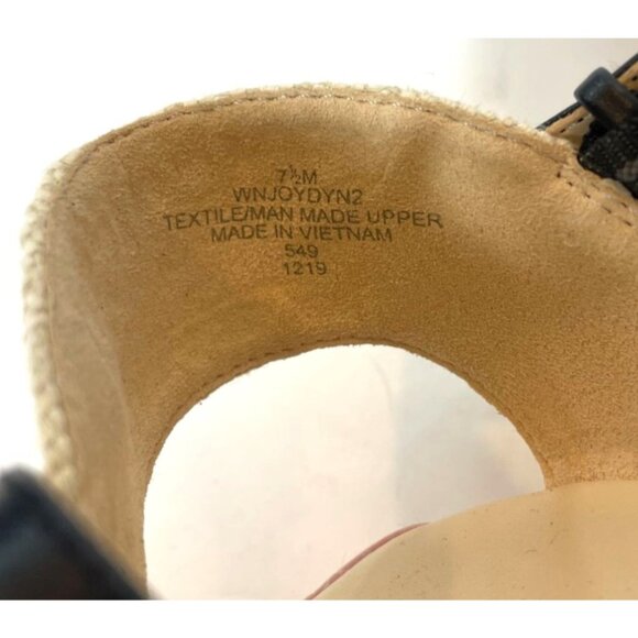 Nine West Joydyn Cheetah Print Espadrille Wedge Sandals Ankle Strap Size 7.5 - Picture 10 of 13